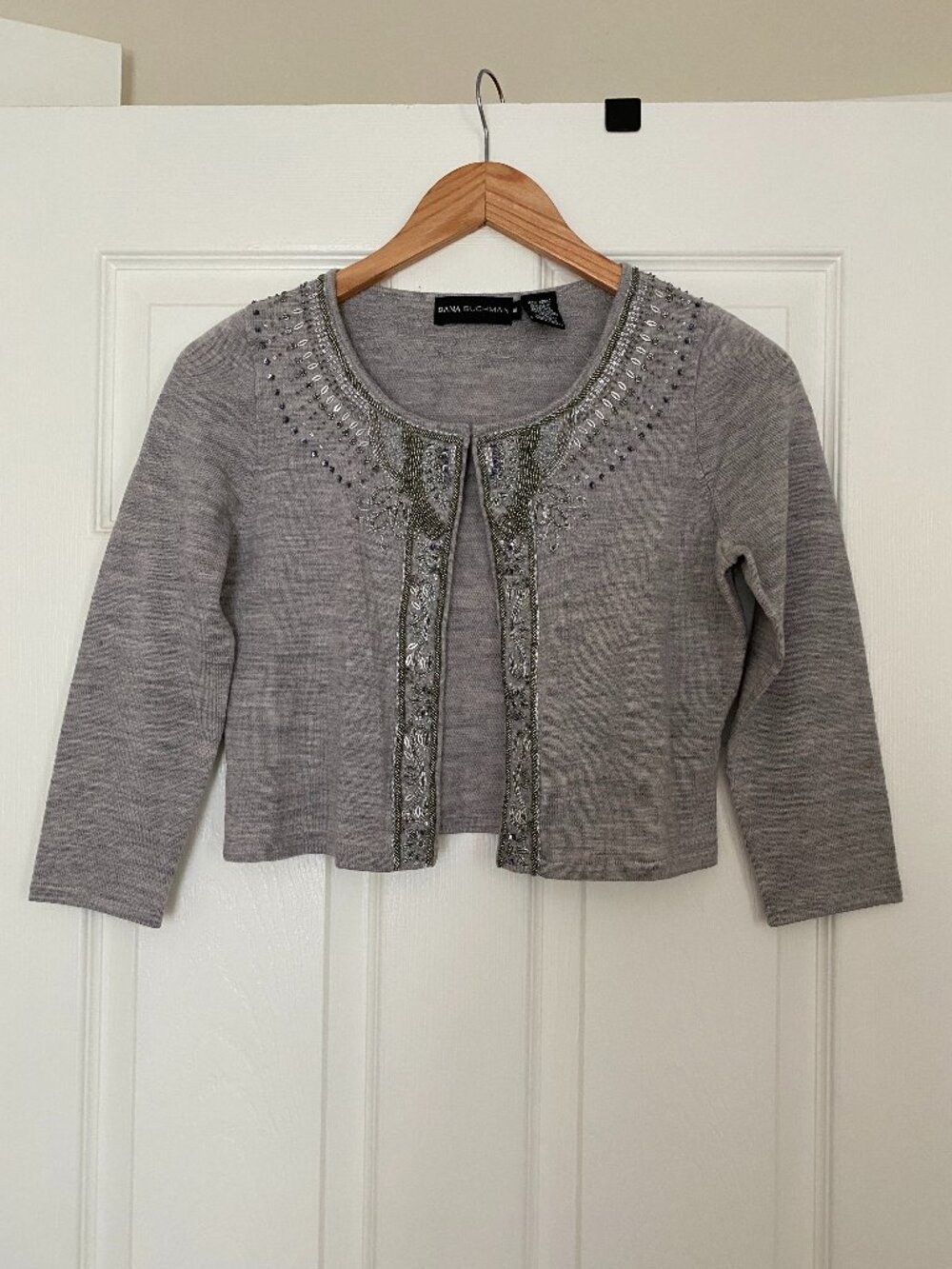 Merino Wool Dana Buchman Cropped Sweater